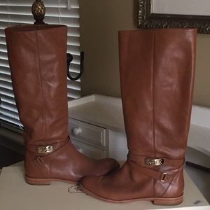 Coach leather riding boots